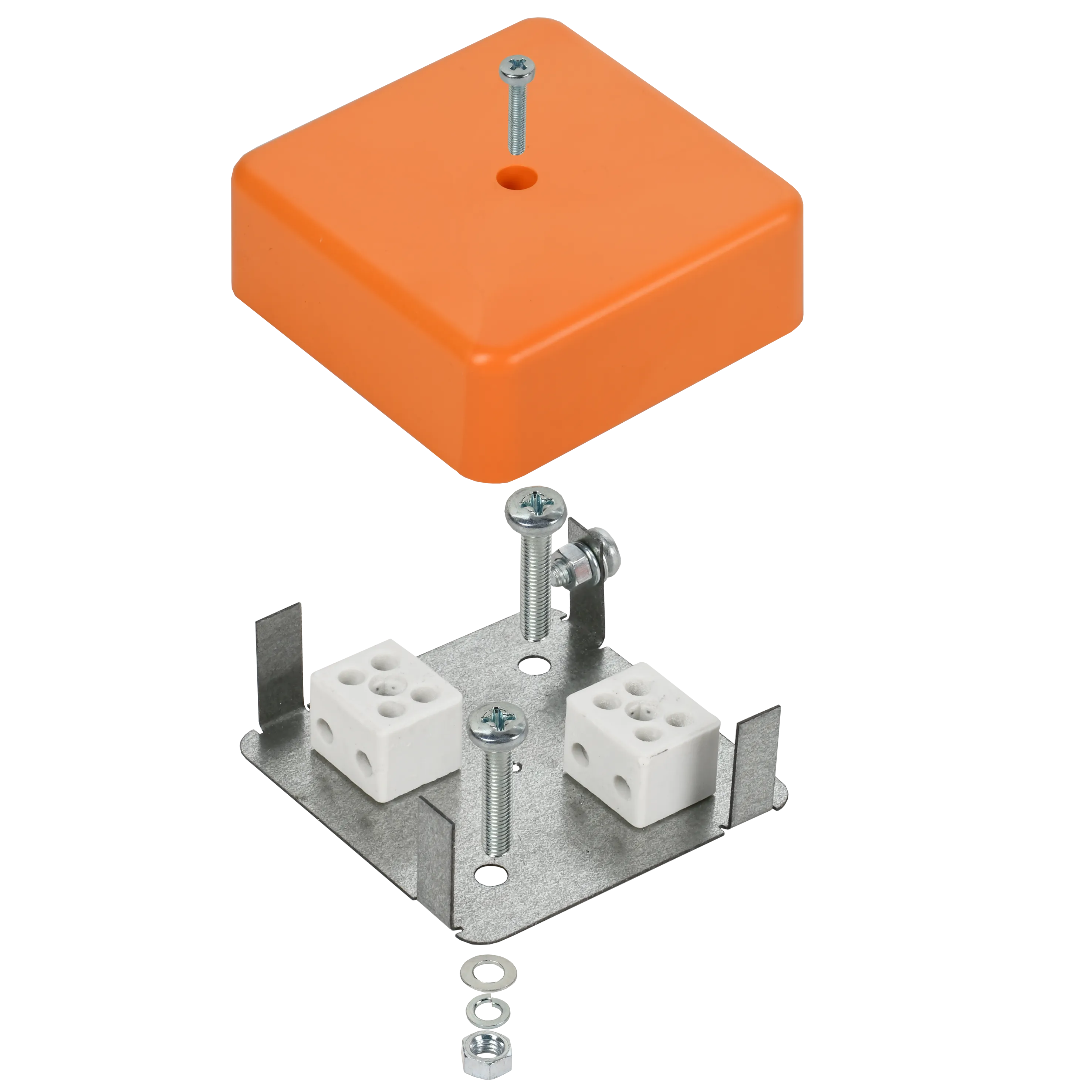 Коробка распаячная огнестойкая ПС безгалогенная (HF) 75х75х28мм 4P 4мм2 IP44 IEK - Фото 4