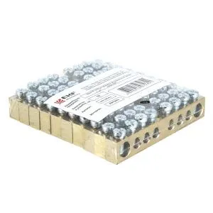 Шина PEN "ноль-земля" (8x12мм) 8 отв. латунь крепеж по краям EKF - Фото 2