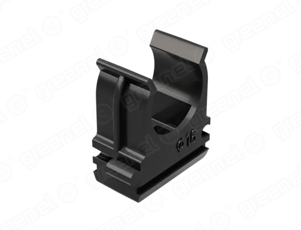 Крепеж-клипса 16мм (100шт), цвет - чёрный, GREENEL