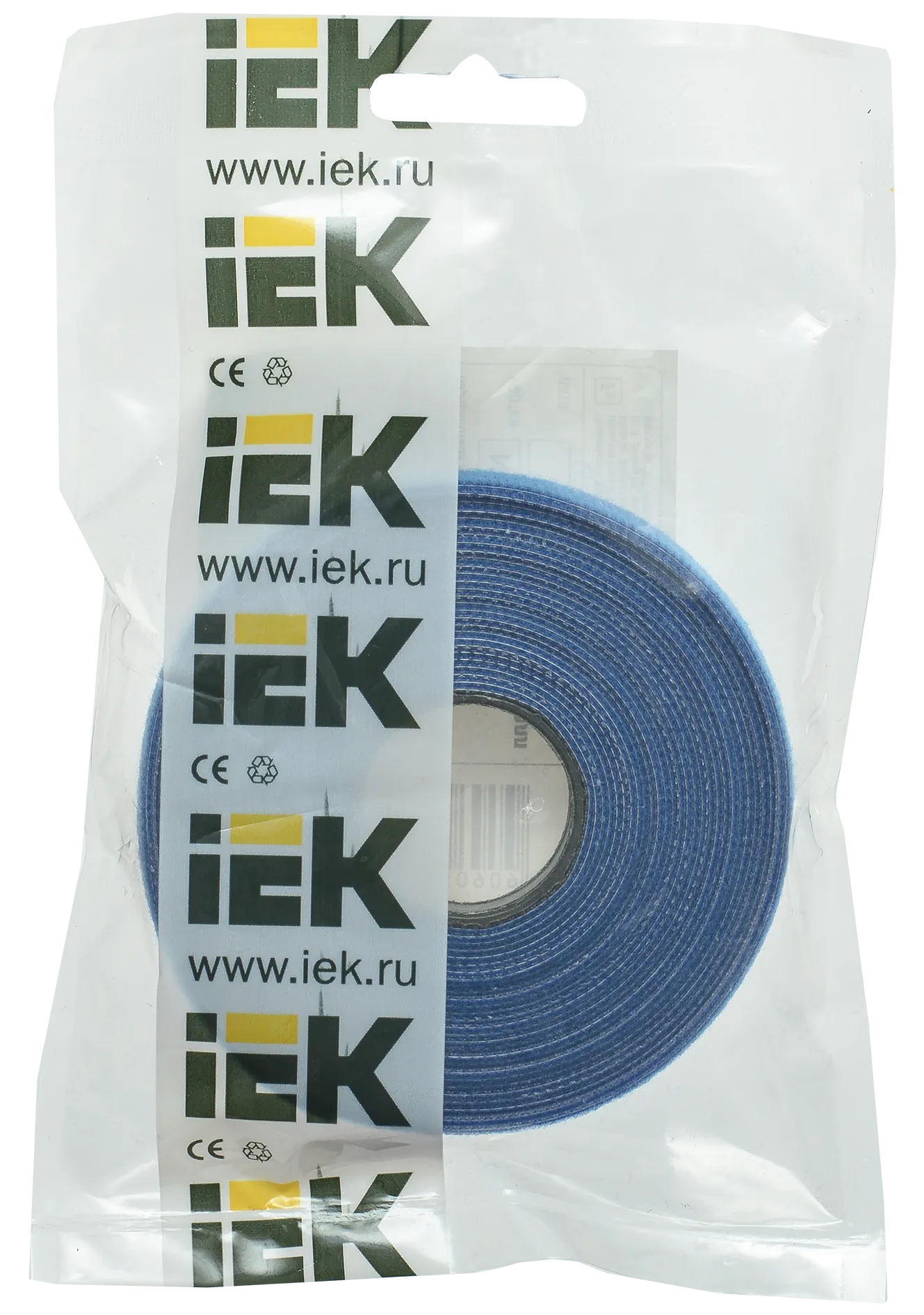 Хомут-липучка ХКл 20мм синий (5м/ролл) IEK - Фото 2