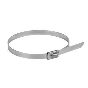 Хомут AISI 304 из нержавеющей стали, 4.6x200 (10 шт.) FlexLock plc-fl-tss-304-4.6x200-r