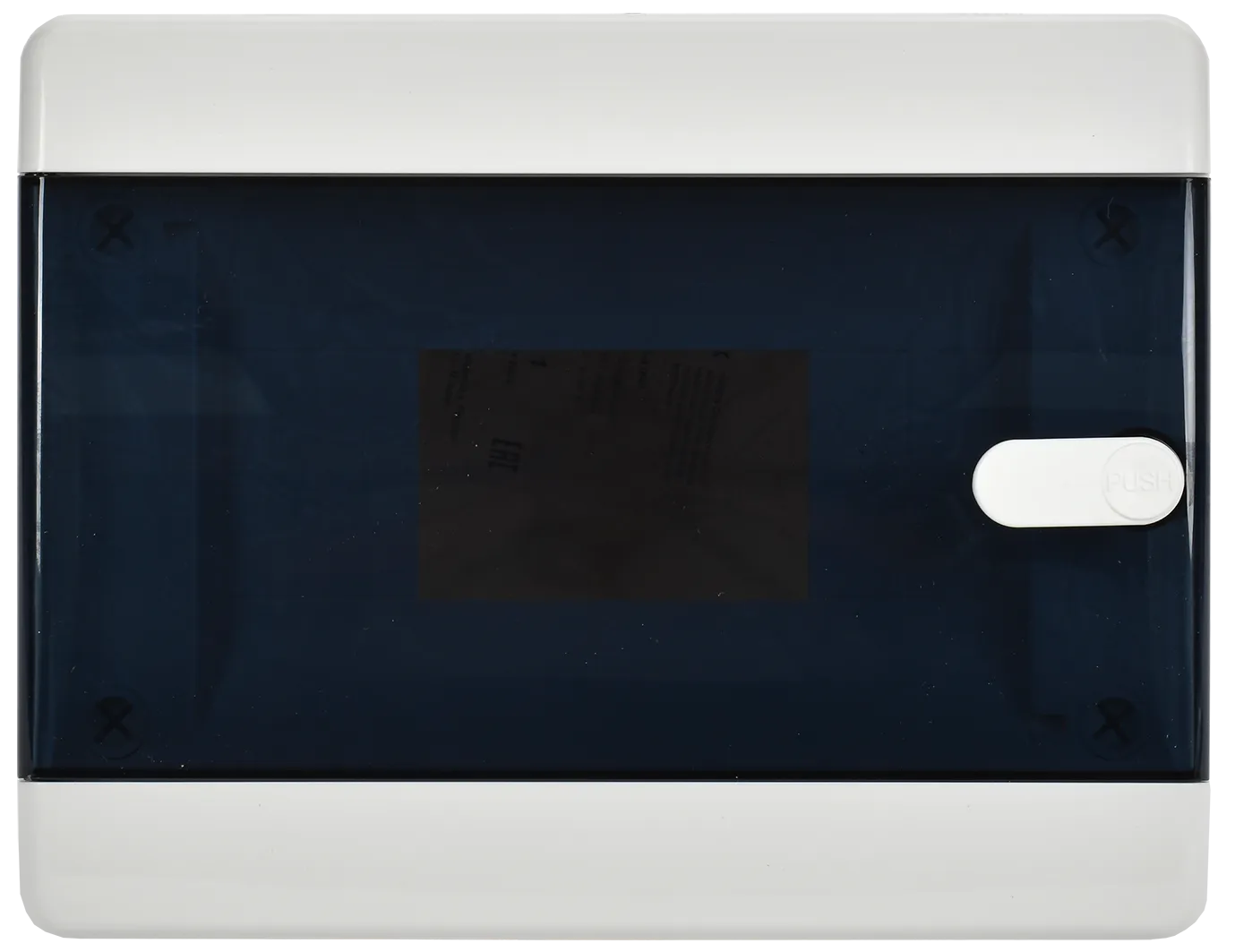 UNION Compact Корпус пластиковый ЩРН-П-8 IP41 черная прозрачная дверь IEK - Фото 4