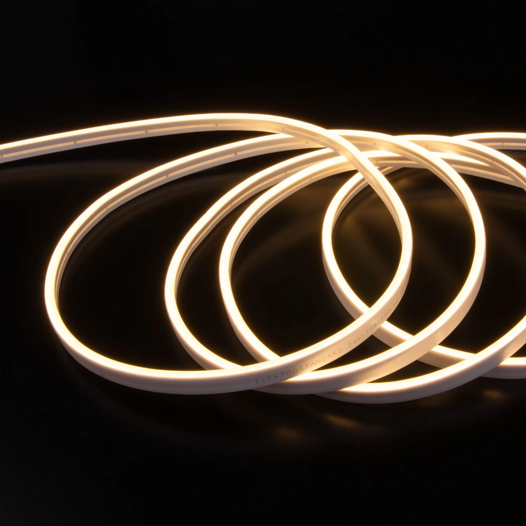 Гибкий неон 24V 10W 120Led 2835 IP65, теплый белый Elektrostandard - Фото 4