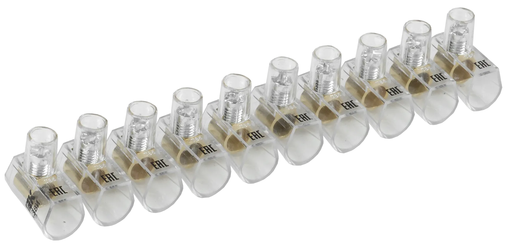 Зажим винтовой концевой изолированный КЗВИ 6,0мм2 (10x1) IEK