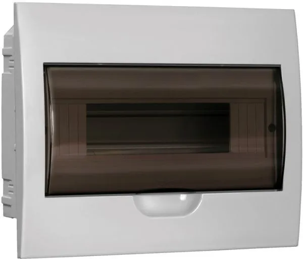 Корпус пластиковый ЩРВ-П-12 черная прозрачная дверь IP41 GENERICA