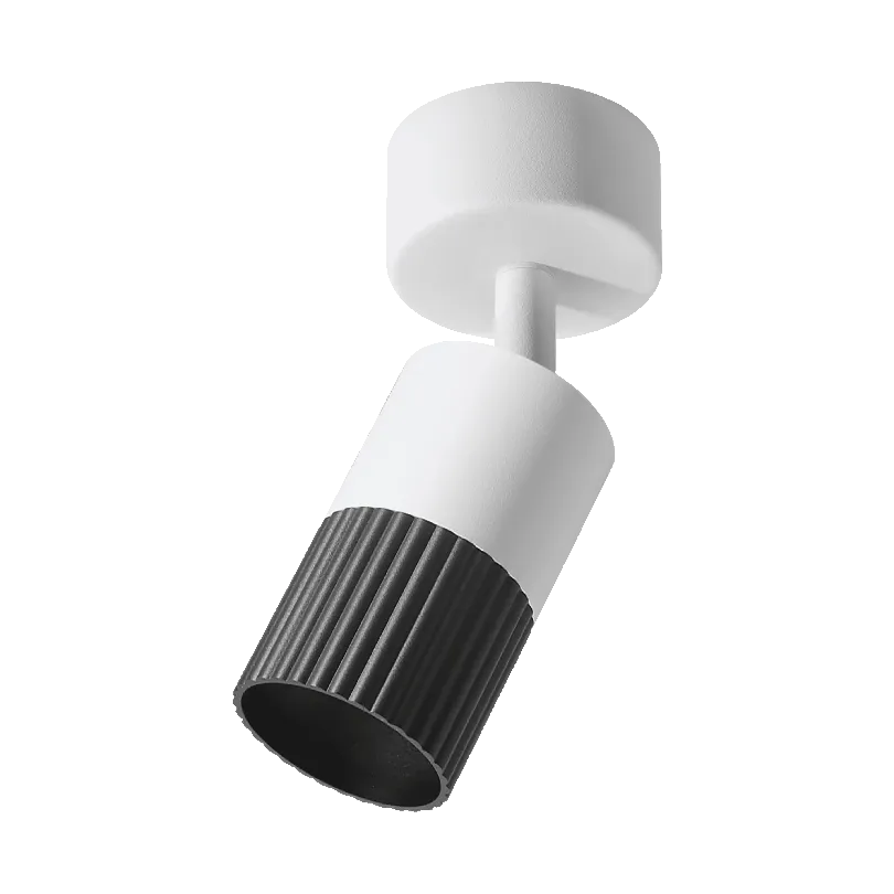 Накладной светильник WOLTA WSL-GU10/18BW-2 DUO под лампу GU10 Чёрный/белый  D55x170