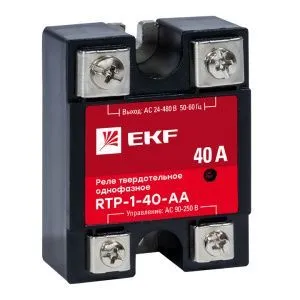 Реле твердотельное однофазное RTP-40-AA EKF rtp-1-40-aa