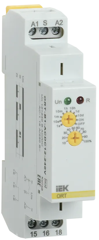 Реле задержки выключения ORT 1 контакт 12-240В AC/DC IEK