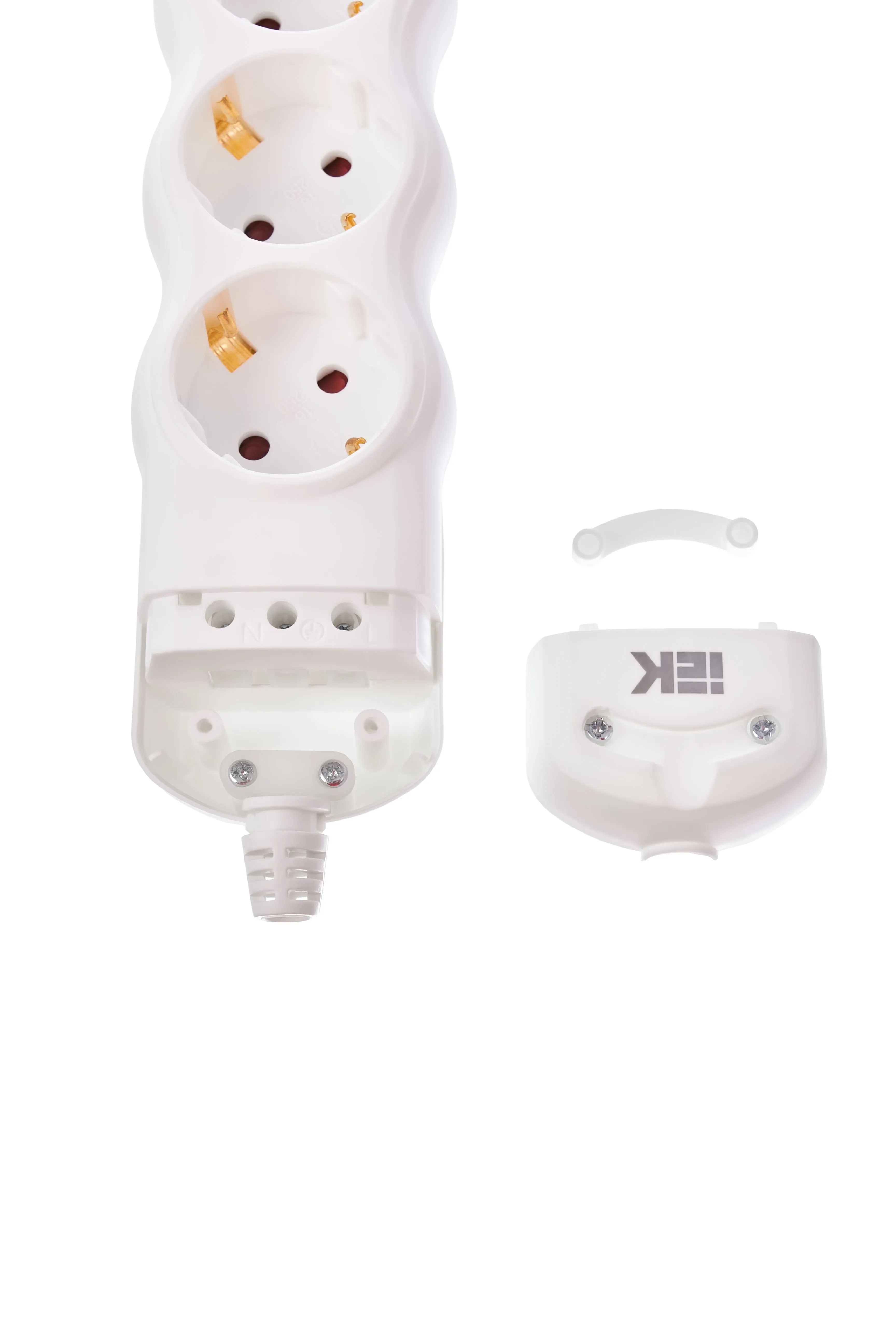 Розетка переносная разборная РПр03 3 места IEK - Фото 3