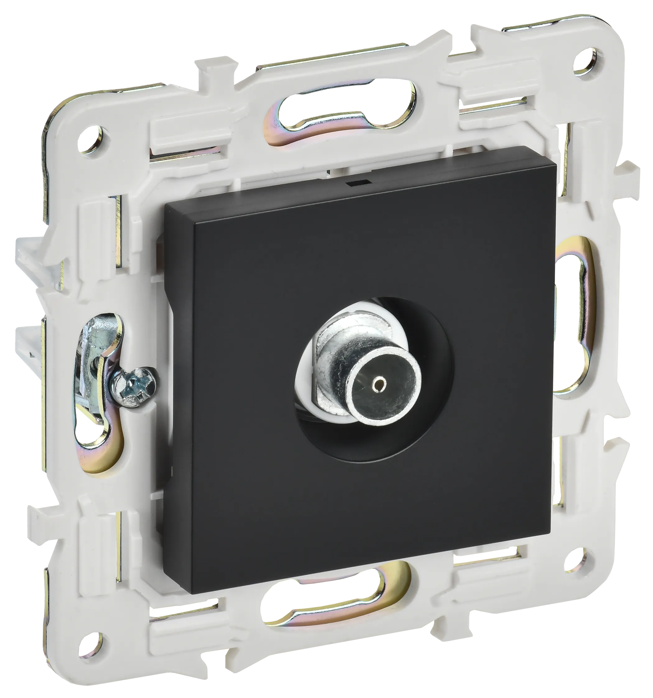 SKANDY Розетка TV оконечная SK-A12Bl черный IEK SK-A10-O-K02