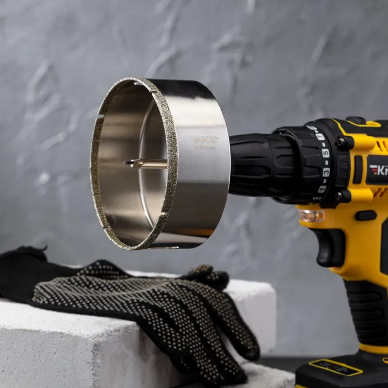 Коронка алмазная 100мм по керамограниту с центровочным сверлом KRANZ - Фото 4