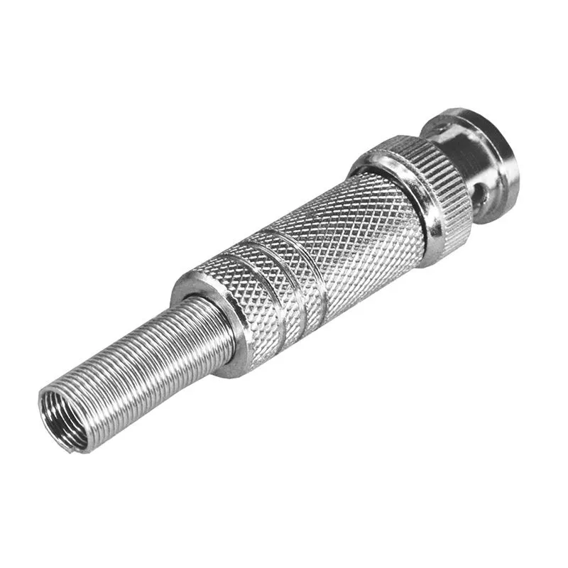 Разъем BNC штекер под пайку с пружиной металл (универсальный) PROconnect - Фото 2