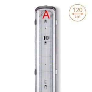 Светильник светодиодный WOLTA PRO УльтраПРОМ с БАП ДСП04-36-042-5К 1262x124x85 мм IP65 4400лм 5000K  ДСП04-36-042-5К