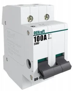 Выключатель-разъединитель 2п 20А ВН-102 DEKraft 17005DEK 1113264
