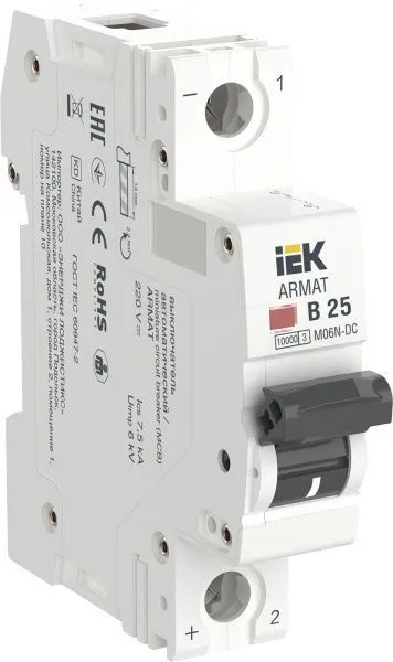 ARMAT Автоматический выключатель M06N-DC 1P B 25А IEK AR-M06N-1-B025DC