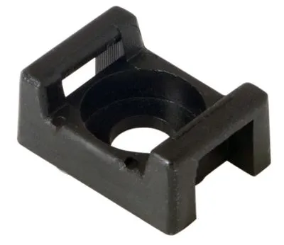 Площадка для крепления стяжки 22x16х4 мм, черная (100 шт/уп) REXANT - Фото 2