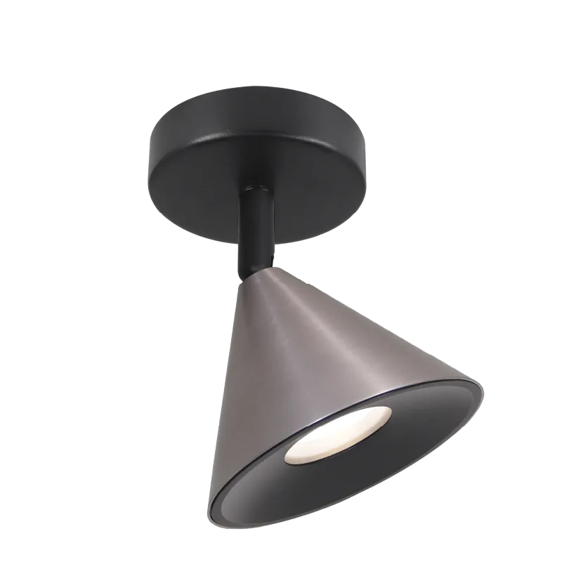 Накладной светильник WOLTA WSL-GU10/S08CH IP20 под лампу GU10 Чёрный/серый BELLO D115x150 1/30 - Фото 3