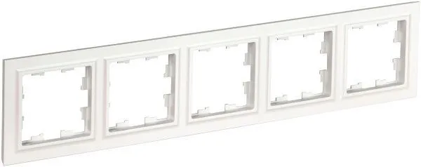 BRITE Рамка 5-местная РУ-5-БрБ белый IEK BR-M52-K01