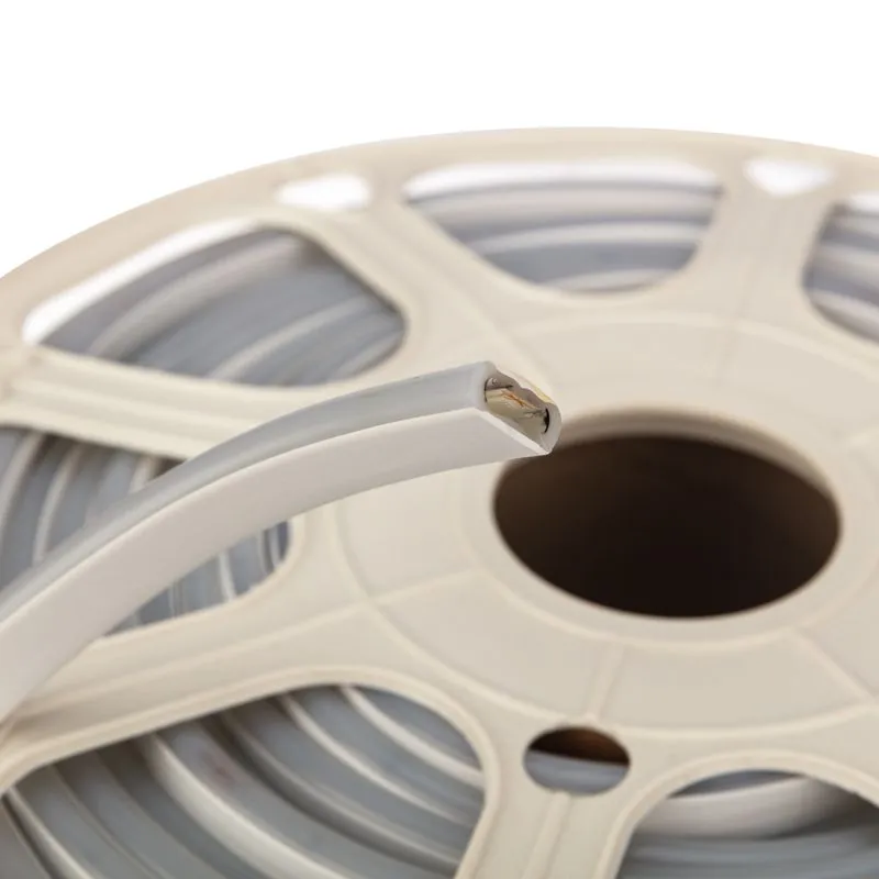 Гибкий неон SMD 8х16 мм, двухсторонний, желтый, 120 LED/м, бухта 100 м (с комплектом подключения) - Фото 3