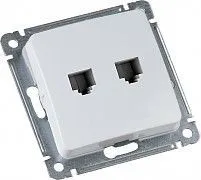 MASTER бел. Розетка комп. 2*RJ45 РСКК-440