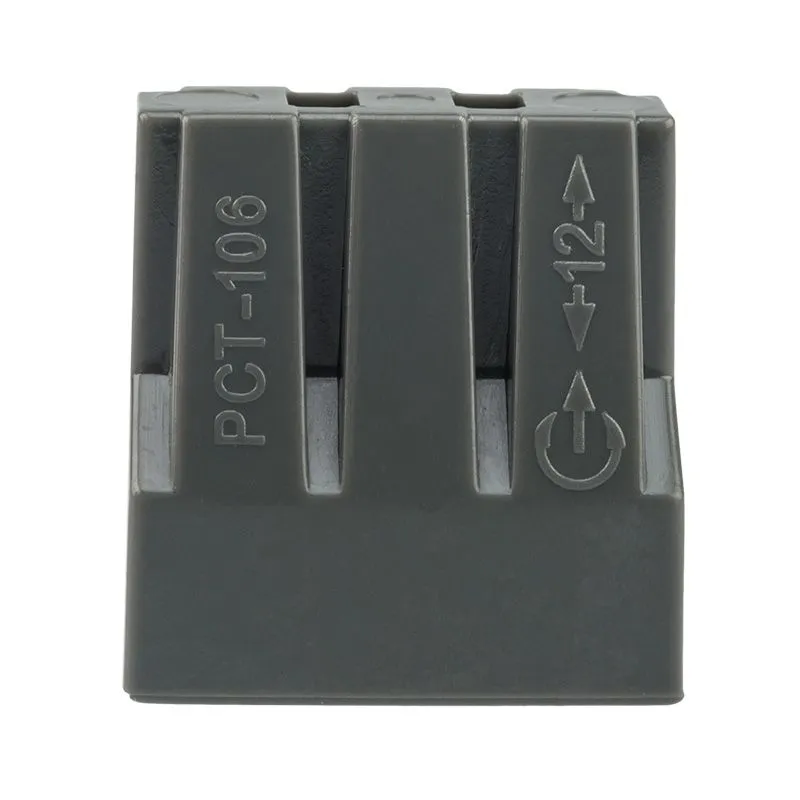 Экспресс-клемма с пастой СМК 773-306, 6-проводная до 2,5 мм², серая (50 шт/уп) REXANT - Фото 4