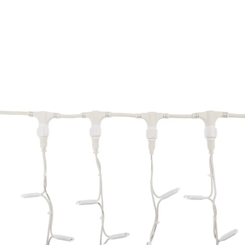 Гирлянда Светодиодный Дождь 2х1,5м, постоянное свечение, белый провод КАУЧУК, 230 В, диоды КРАСНЫЕ ( - Фото 4