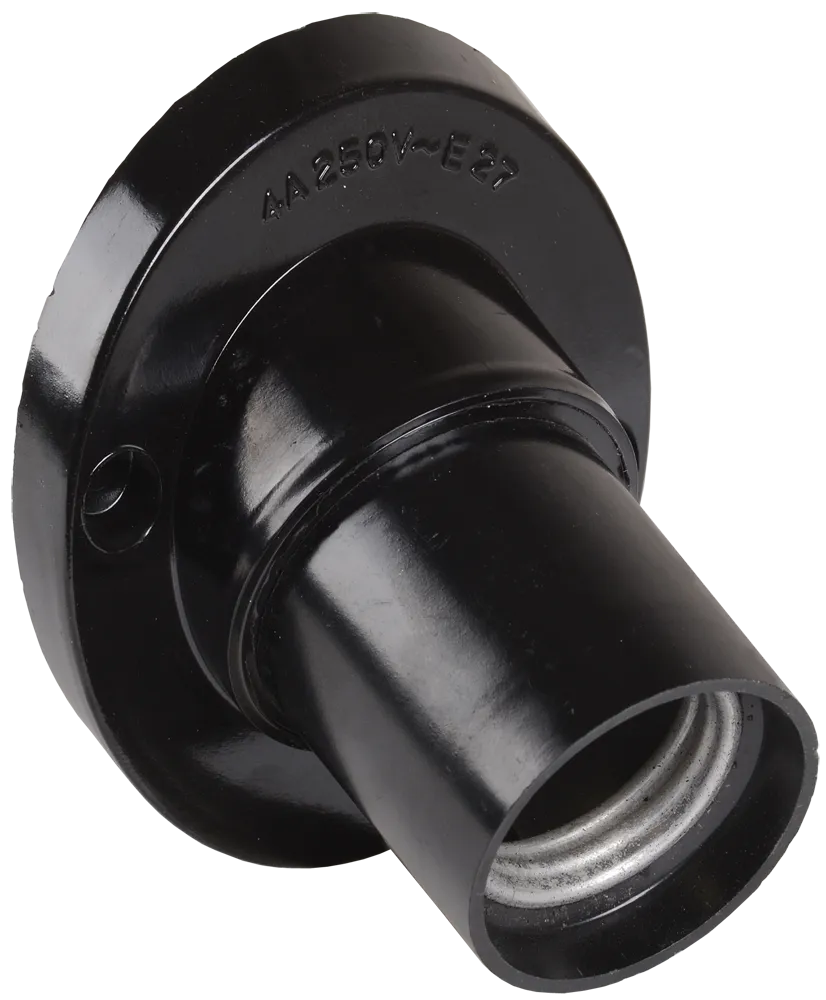 Патрон настенный угловой Пкб27-04-К31 карболитовый Е27 черный (50шт) (стикер на изделии) IEK EPK13-04-01-K01