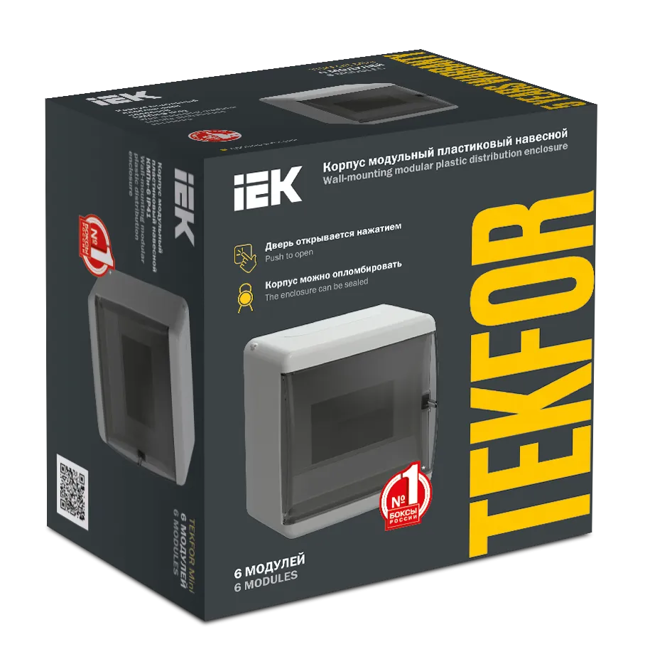 TEKFOR Mini Корпус пластиковый КМПн-6 IP41 белый IEK - Фото 2