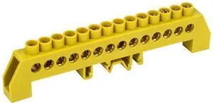 Шина PE "земля" в комбинированном DIN-изоляторе типа "Стойка" ШНИ-8х12-14-КС-Ж IEK YNN10-812-14DP-K05