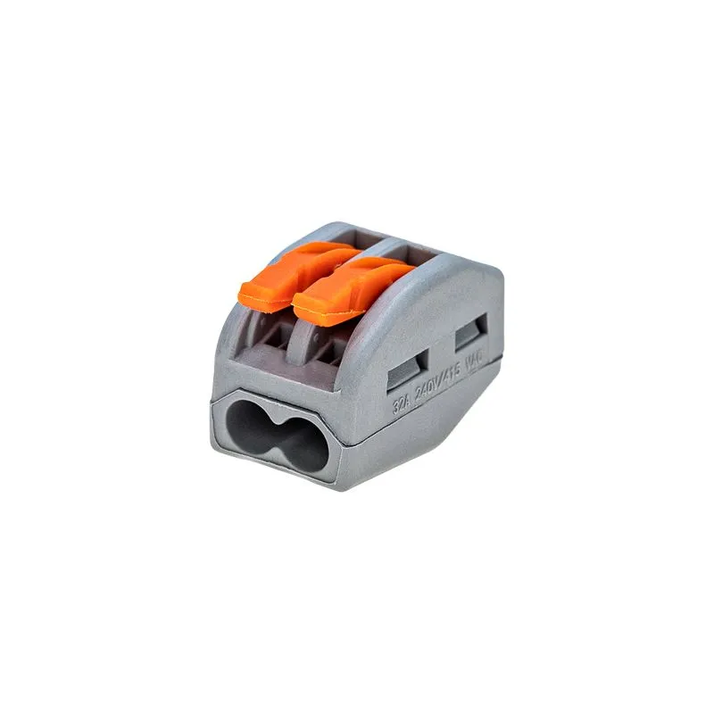 Универсальная клемма СМК 222-412, 2-проводная серая 0,08-2,5/4 мм² (блистер 5 шт./уп.) REXANT - Фото 2