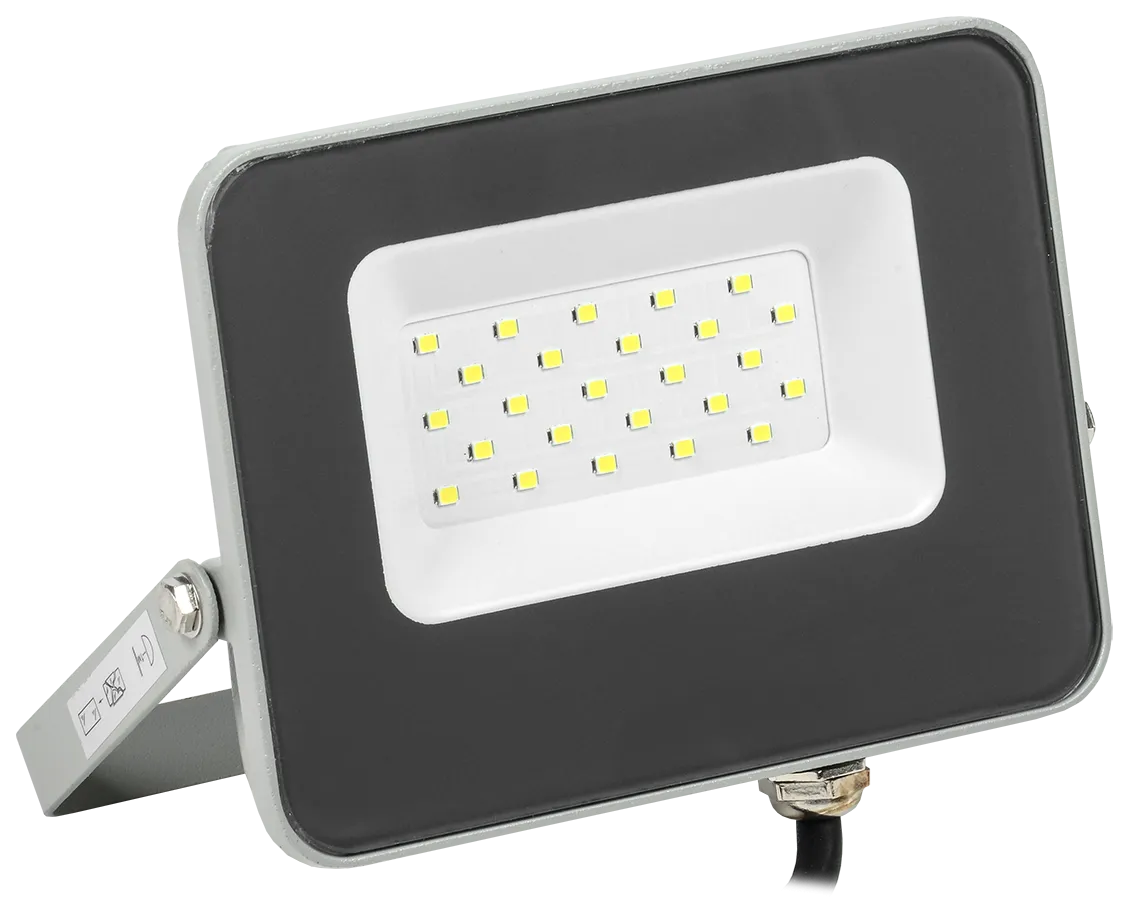 Прожектор светодиодный СДО 07-20 IP65 серый IEK LPDO701-20-K03