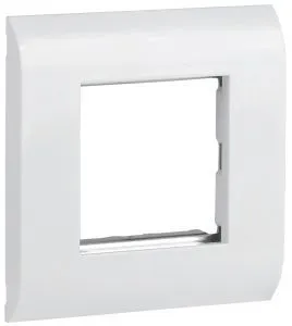 ITK Лицевая рамка для модуля Mosaic 80х80мм металлический суппорт белая CS5-12M-M