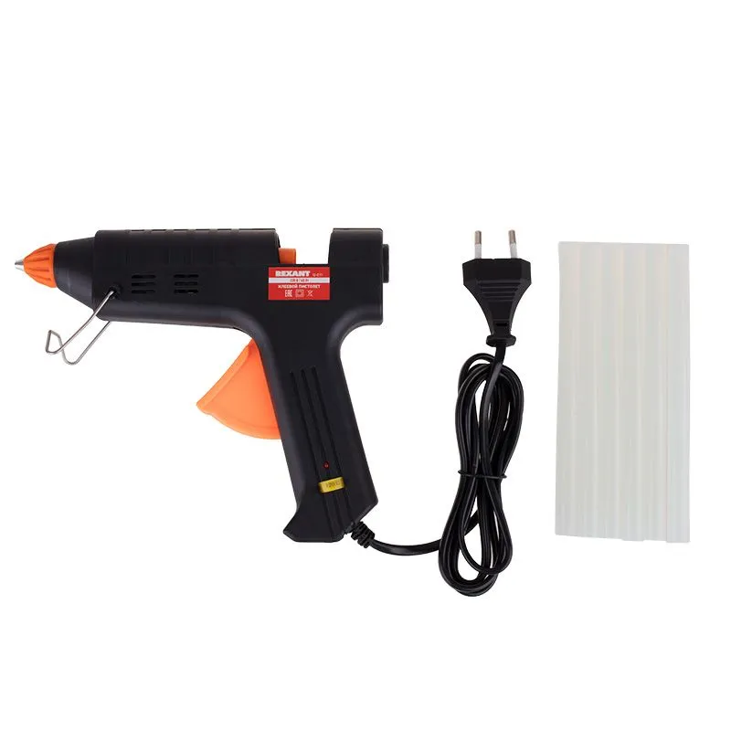 Пистолет клеевой, 60Вт, Ø11мм, настройка температуры 120..240℃, кейс REXANT 12-0111