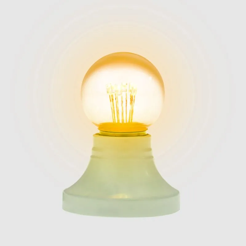 Ретро-лампа светодиодная, диаметр 45мм, E27, 6 LED, 2Вт, ЖЕЛТЫЙ, прозрачная колба, 230В NEON-NIGHT - Фото 3