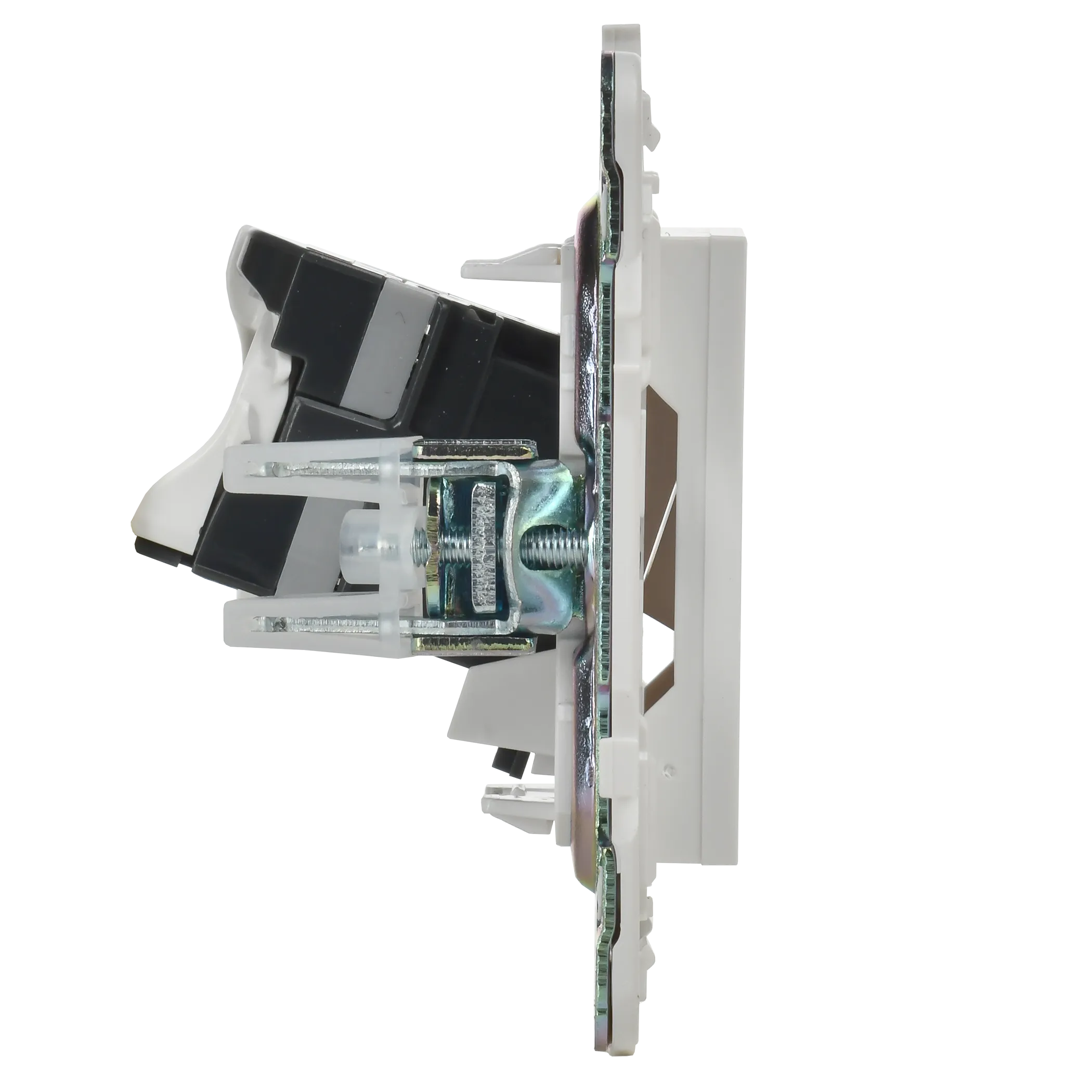 SKANDY Розетка компьютерная двойная RJ45 кат.5E SK-K03W арктический белый IEK - Фото 3