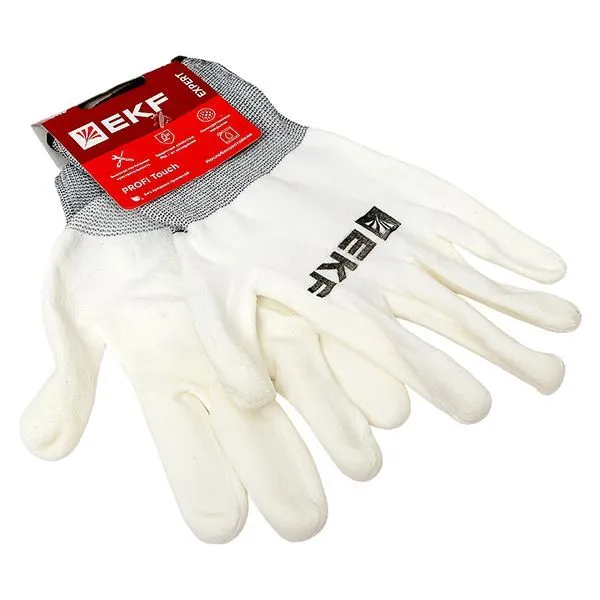 Перчатки рабочие PROFI Touch для чистовых работ (15 класс, 9 размер) EKF Expert - Фото 3