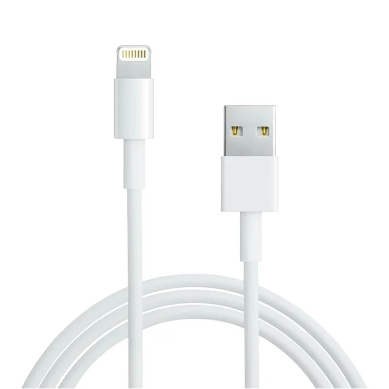 Кабель USB-A – Lightning для Apple, 2,4А, 1м, ПВХ, белый, REXANT