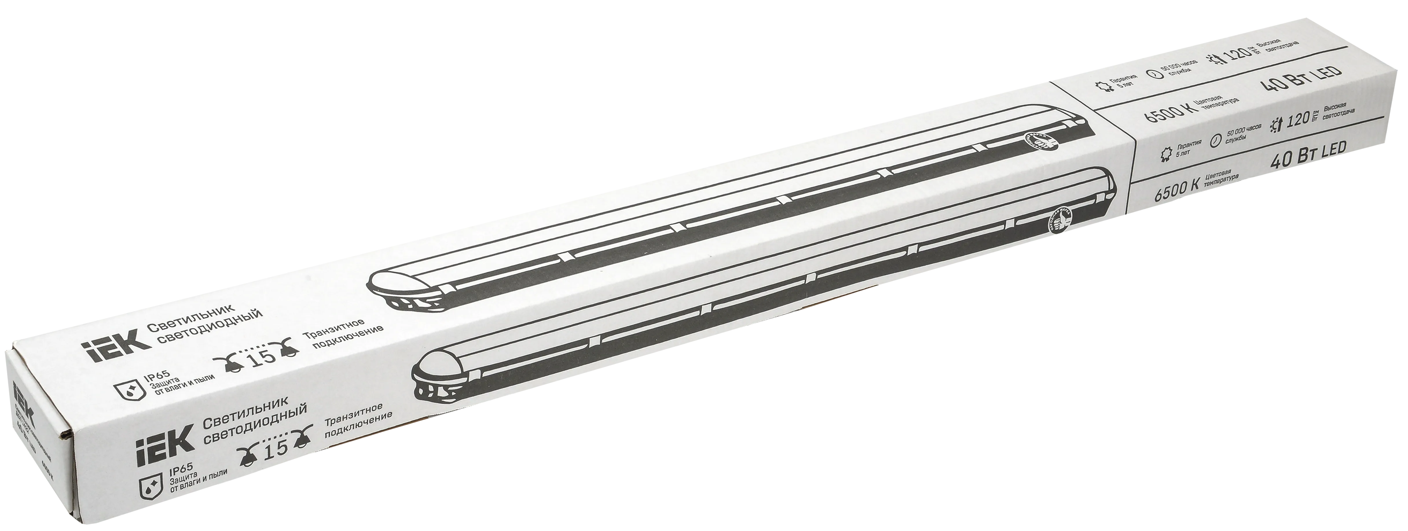 LIGHTING PRO Светильник ДСП 1422 40Вт 6500К IP65 1200мм IEK - Фото 2