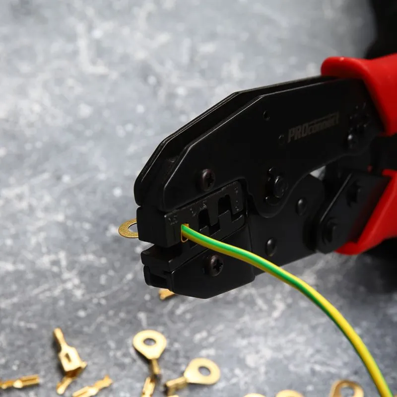 Кримпер HT-236C для обжима неизолированных автоклемм 0,5-6,0мм² PROconnect - Фото 3