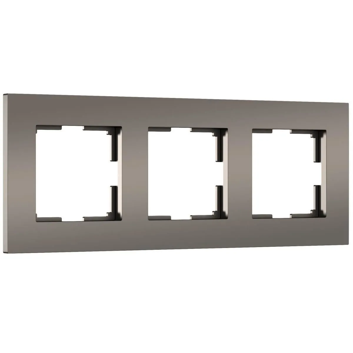 Рамка на 3 поста Slab (бронза матовый) Werkel