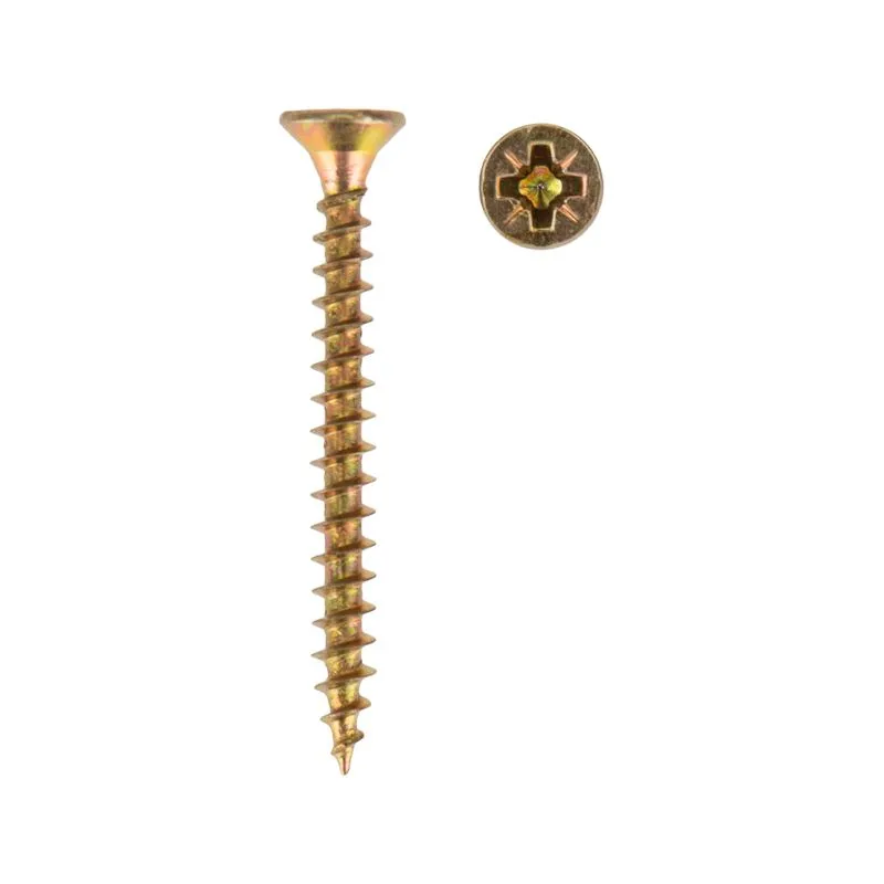 Саморез универсальный 3,5х35 мм, желтый цинк, упаковка поставщика (12000 шт/уп) KRANZ - Фото 2