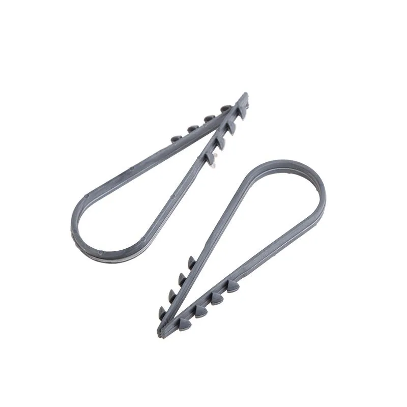 Дюбель-хомут нейлоновый 19-25 мм, серый (100 шт/уп) PROconnect