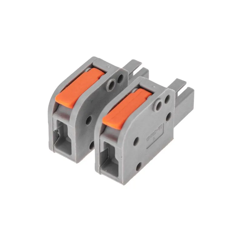 Клемма СМК 222-421R проходная разъемная 1 полюс серая 0,2-2,5/4мм² (50 шт/уп) REXANT - Фото 5