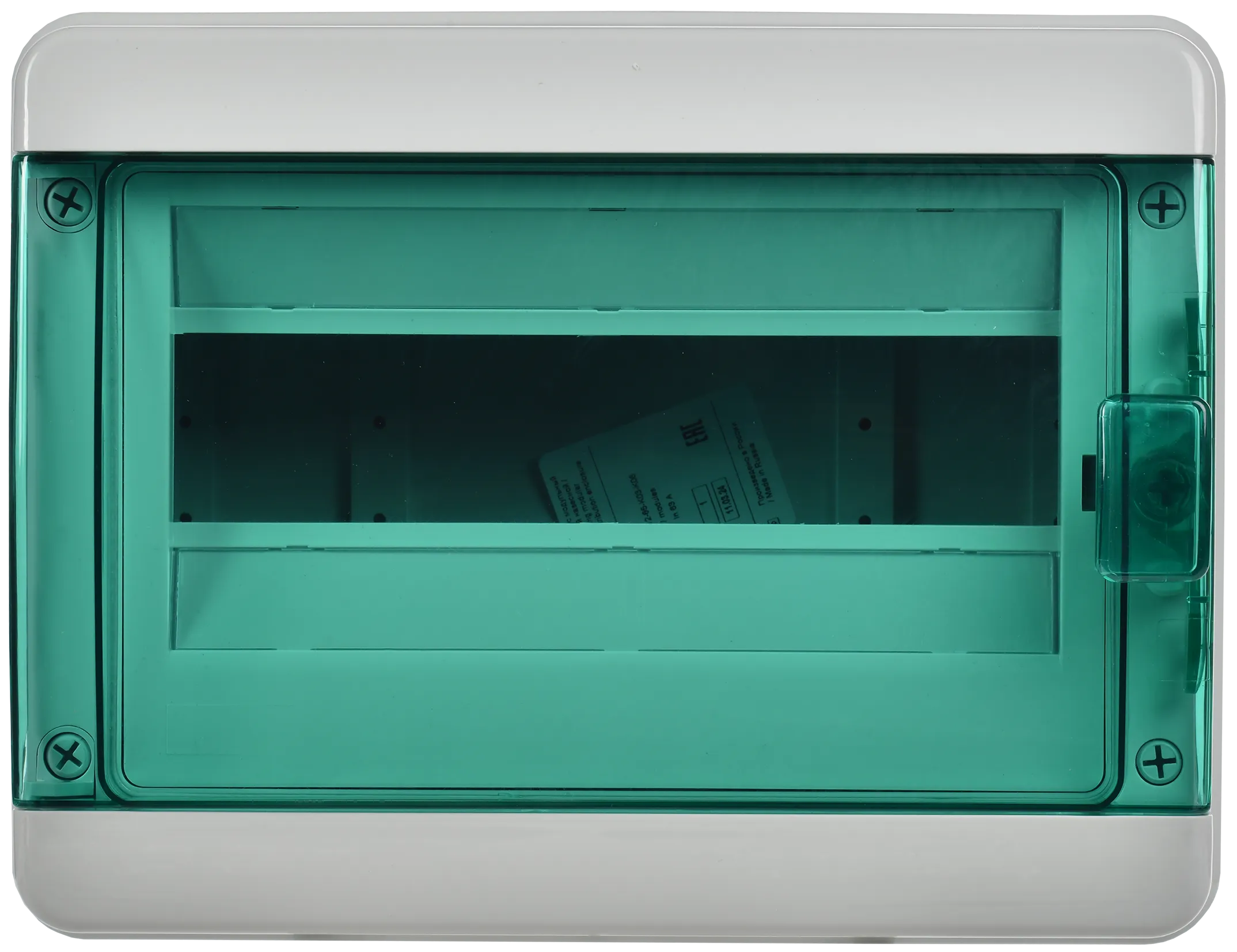 TEKFOR Корпус пластиковый КМПн-12 IP65 зеленая прозрачная дверь IEK - Фото 4