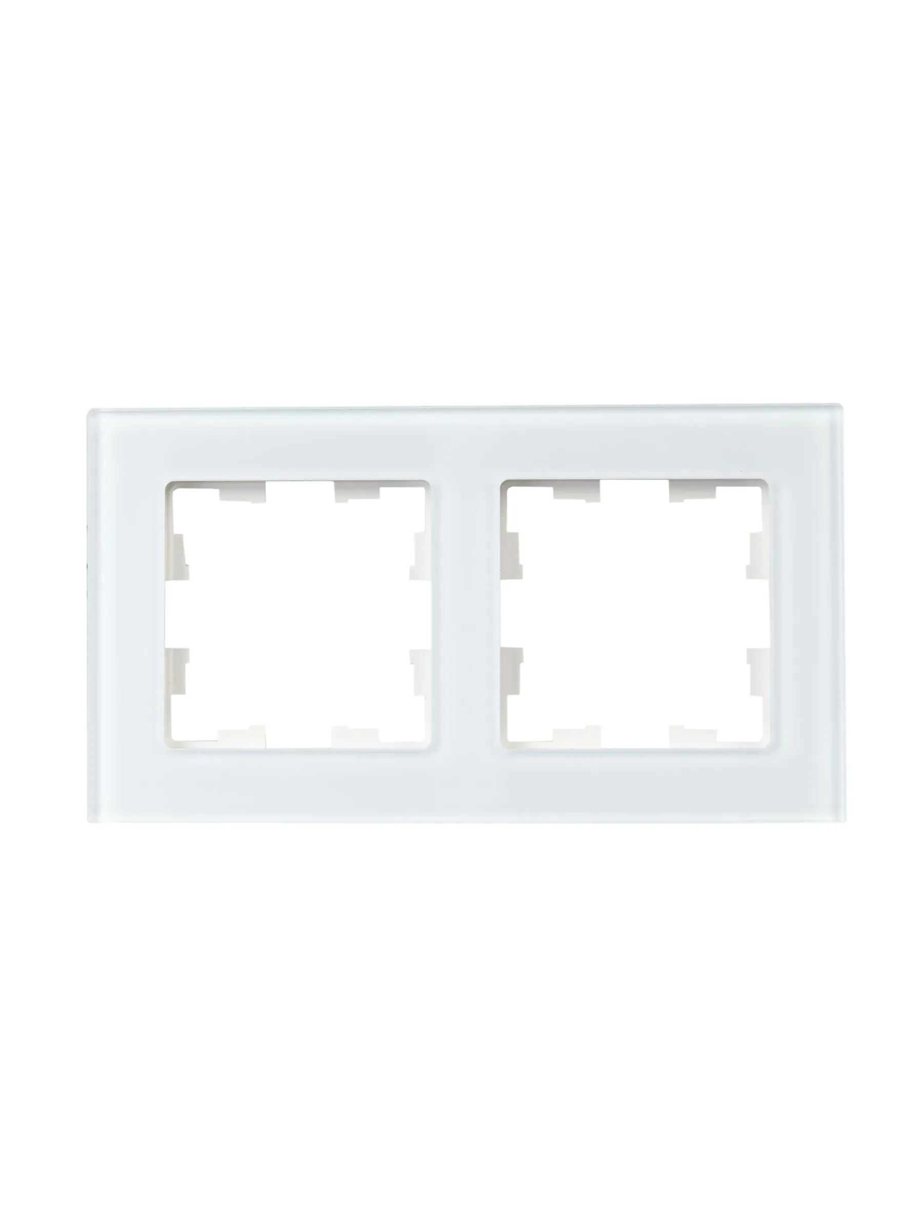 BRITE Рамка 2 -местная РУ-2-2-БрБ стекло белый IEK - Фото 7