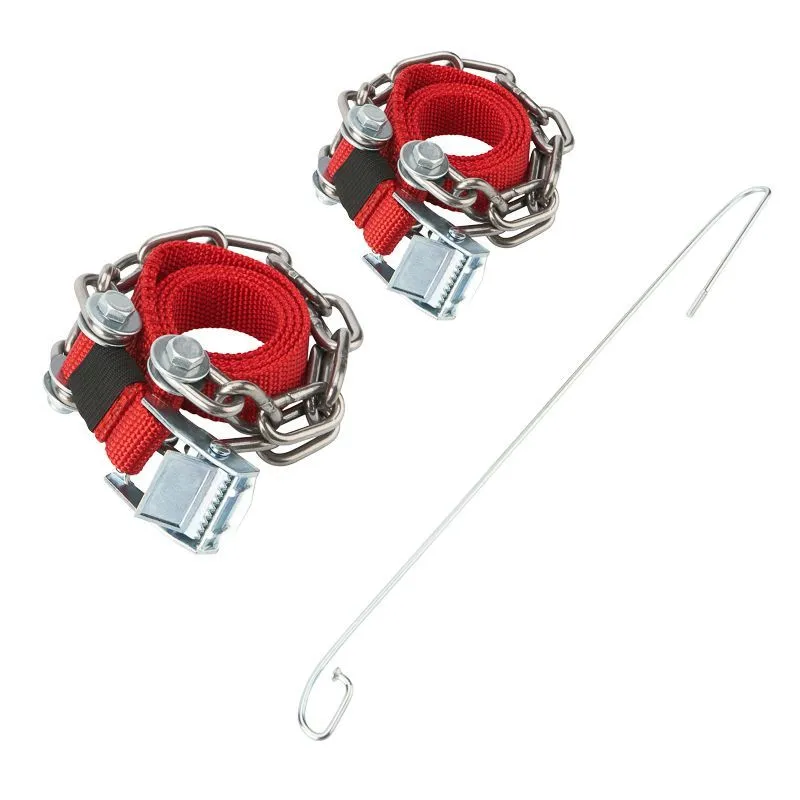 Цепи (браслеты) противоскольжения для легковых автомобилей (колеса 165-205 мм), 2 шт. REXANT 07-7021