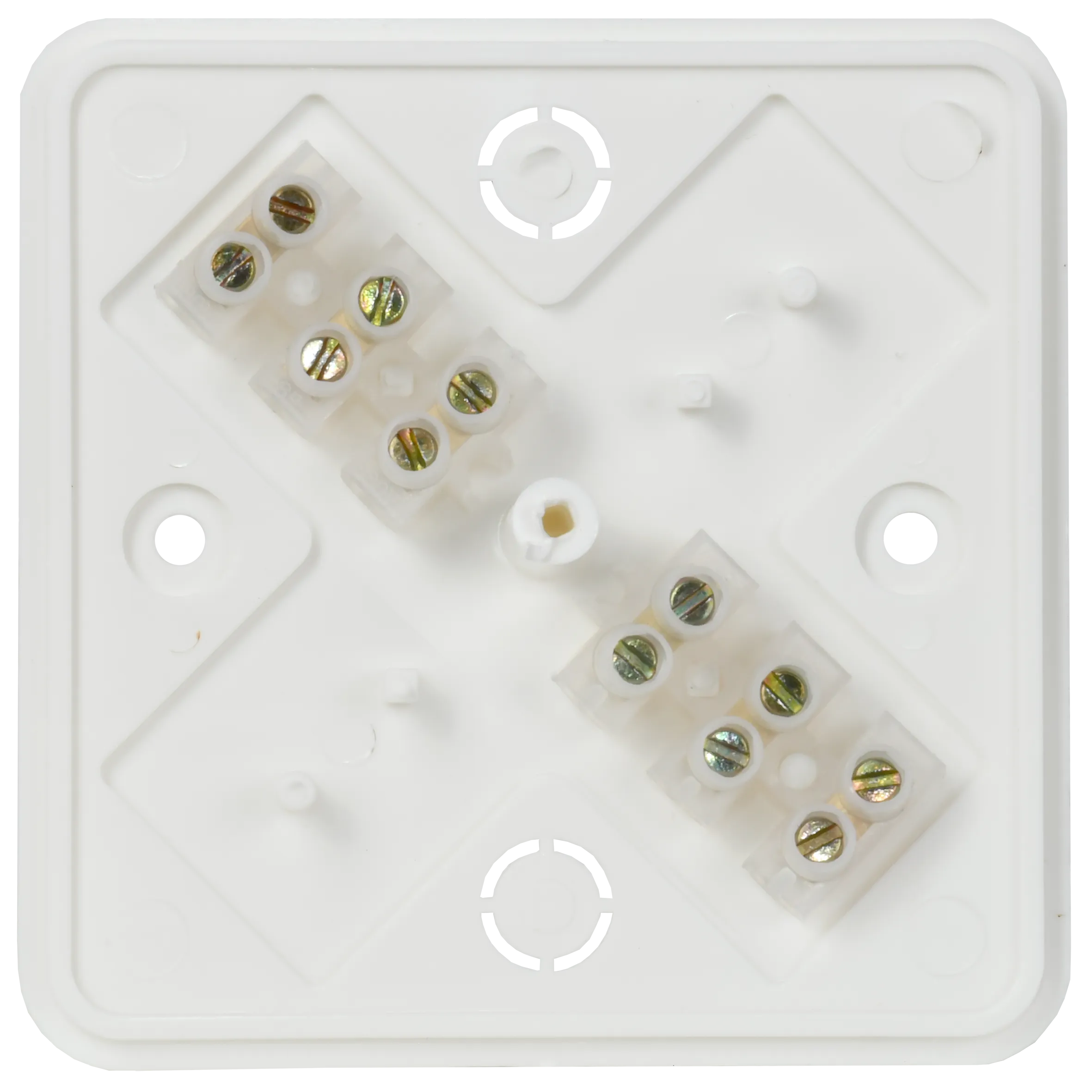 Коробка распаячная КМ41216-01 для открытой проводки безгалогенная (HF) 75х75х28 белая (6 клемм 6мм2) IEK - Фото 2