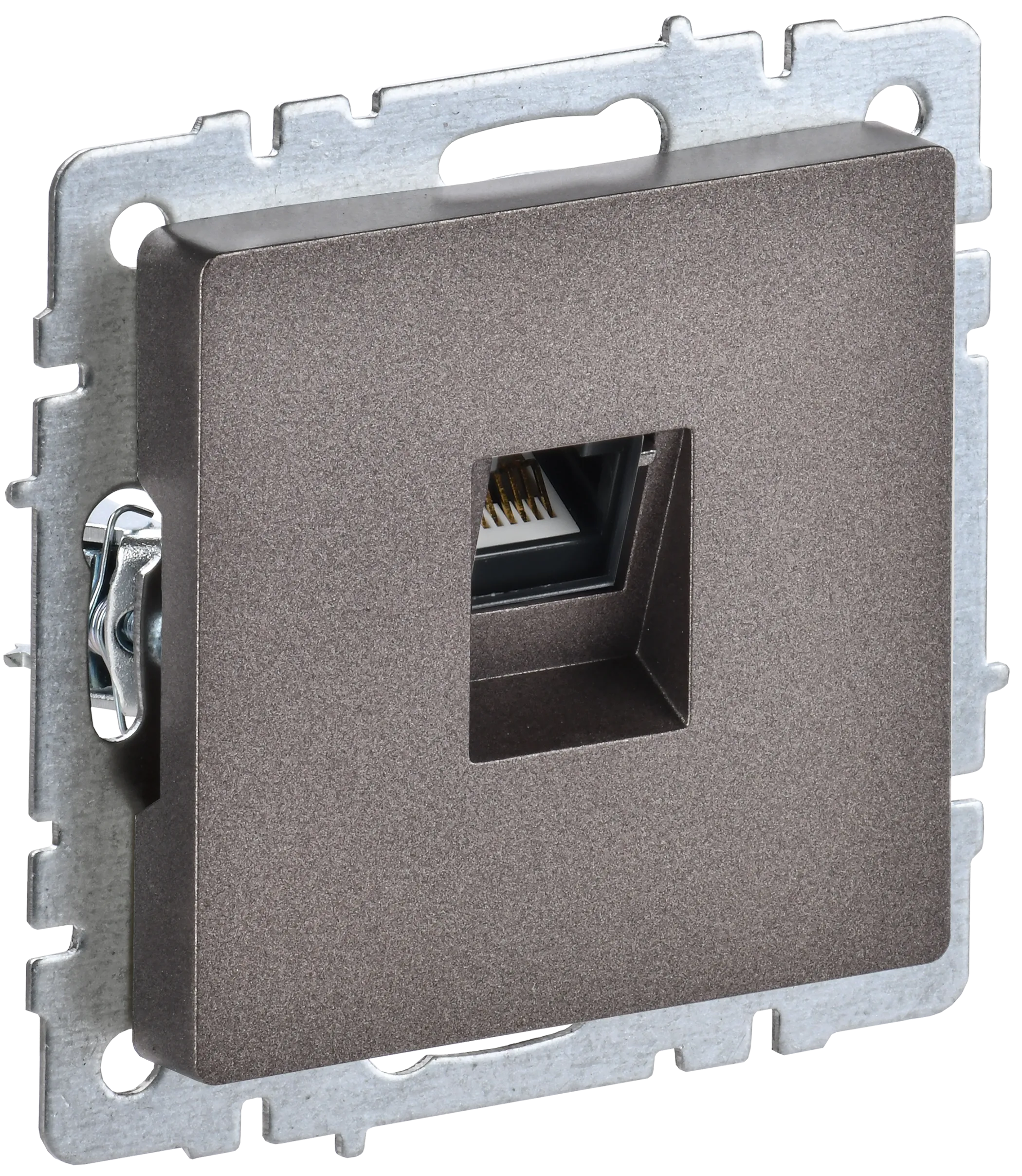 BRITE Розетка компьютерная RJ45 кат.5E РК10-БрТБ темная бронза IEK BR-K10-1-K45