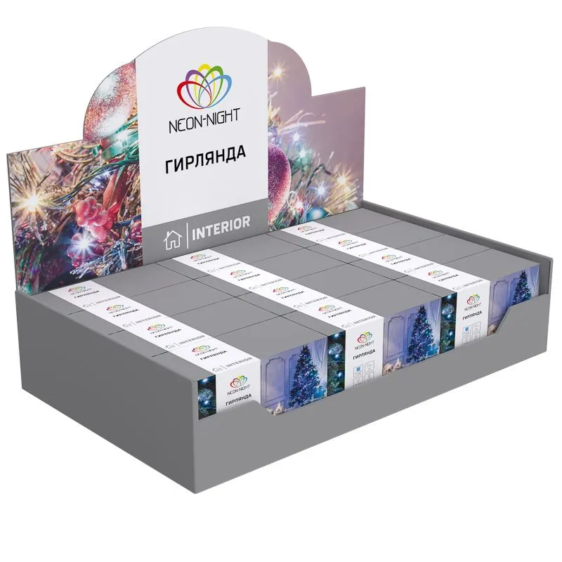 Гирлянда Твинкл Лайт 6 м, темно-зеленый ПВХ, 40 LED, цвет белый - Фото 5