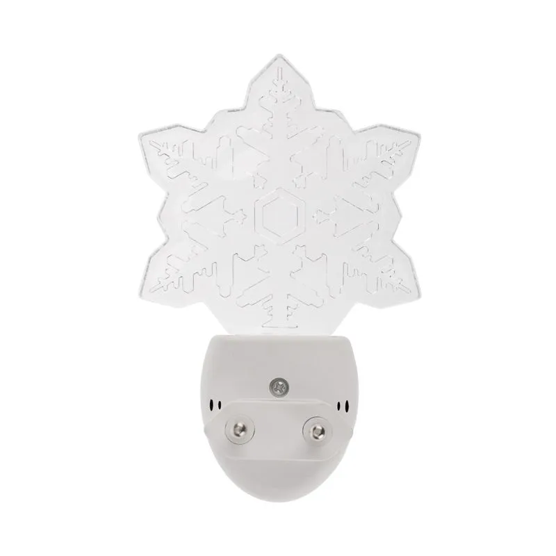 Ночник светодиодный СНЕЖИНКА ХАМЕЛЕОН свечение мультиколор 7 цветов, 230В REXANT - Фото 5